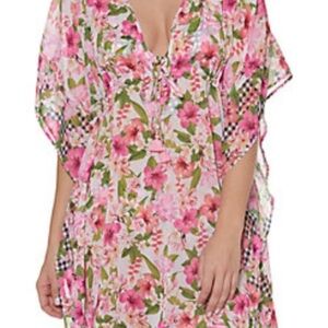 Floral Pink Swim Cover-Up